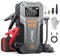 UTRAI Starthilfe Powerbank mit Kompressor 5500A, Booster Auto Starthilfe Powerbank mit LED Taschenlampe, 18W Schnellladung, Handschuhe, Jump Starter Powerbank Bis zu All Benzin & 10L Dieselmotor