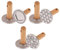 Keksstempel, 3 Stück Kekspressform aus Metall mit Holzgriff zum Selberbacken von Keksen, Brot und Muffins