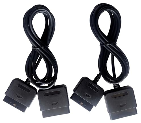 DHSKZRMJ PS2-Controller-Verlängerungskabel, kompatibel mit Sony PlayStation 2, PS2-Spielekonsole, 2 Stück