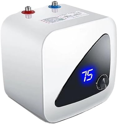 Scaldabagno Elettrico Da 1500 W 8 Litri Cucina Domestica Stoccaggio Del'acqua In Acciaio Inossidabile Display Digitale Uscita Acqua Superiore