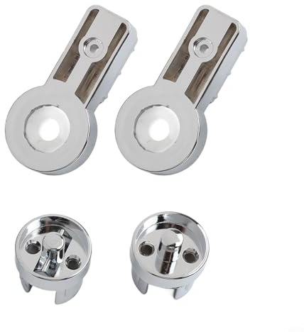 Gdfnmogo Soporte de bisagra de baño para mampara de ducha, bisagras cromadas de ABS de 6 mm, soporte de puerta de vidrio izquierdo y derecho, accesorios de montaje en pared para mampara de ducha