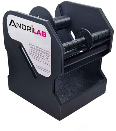 Distributeur d'étiquettes adhésives en rouleau, largeur maximum de 9 cm | Dévidoir ergonomique semi automatique robuste en plastique qui accélère et simplifie votre étiquetage