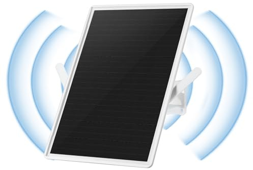 Ripetitore amplificatore WLAN, batteria esterna solare Wi-Fi Booster, raggio di estensione WiFi fino a 100 m, ripetitore WiFi da 2,4 GHz con 300 Mbit/s, punto di accesso WiFi compatibile con