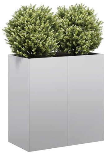 Generico Fioriera 80x40x80 cm in Acciaio Zincato,Vasi e fioriere,860715