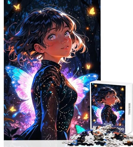 Enchantress of The Forest 1000 Piece Jigsaw Puzzle Mental Fun Game Zero Gap Entertaining Challenge for Spare Time (38x52cm)