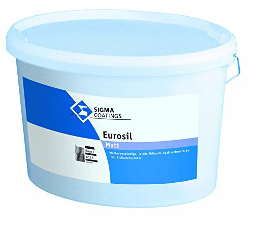 SIGMA Eurosil Siliconharzmodifizierte Fassadenfarbe Weiß Matt 12,5 Liter