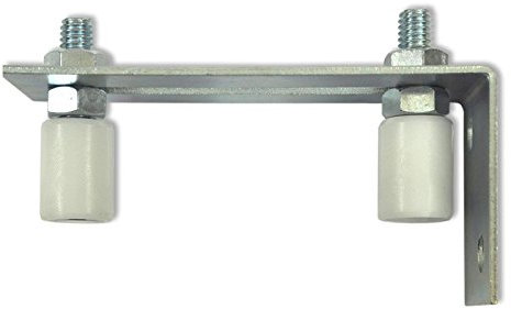 Führungsbock für Schiebetore Führungsbügel mit zwei Führungsrollen aus Nylon Ø 27 mm für Schiebetor Rolltor Torführung