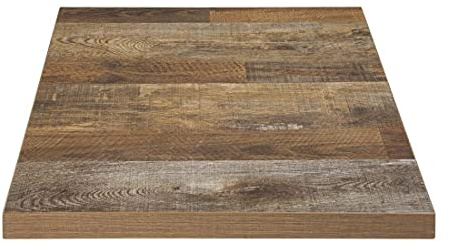 Bolero Chipboard Pre-drilled Square Table Top, Indoor, 600 mm | Wipe-clean marble-effect surface saves time around service, while a tough PVC edge protects against impact damage.