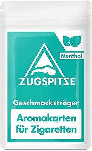 ZUGSPITZE 30 Menthol Aroma Karten für Zigaretten oder Tabak | Die Alternative zu Menthol-Kugeln, Kapseln & Hülsen | Menthol aus 100% natürlicher japanischer Minze - 30 Stück