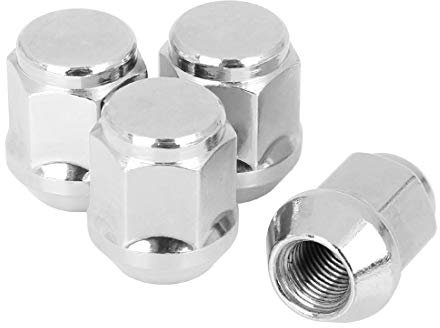 X AUTOHAUX 4 Stück M12x1,25 Chrome Bulge Eichel Radmuttern Konus Sitzwerkzeug für Auto