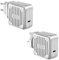 Zendure SuperPort 61W USB-C Charger (Crush-Proofed, 61W Power Delivery for iPhone, MacBook, iPad, Android, Nintendo Switch and many more, USB-C, EU, UK and US Adapter), Silver