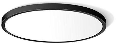 LED Flush Mount Ceiling Light Fixture, 5000K Daylight White 24W(240W Equivalent) 12 Inch Flat Modern Ceiling Lighting, 3200LM Ceiling Lamp for Bathroom Porch, Kitchen, Bedroom, Living Room, Hallway