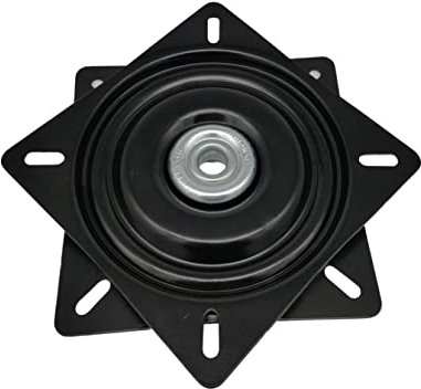 Drehteller 156x156mm Drehlager Drehtablett Drehplatte für Bürostuhl, Druckkugellager Flanschlager Lager zum drehen schwarz für Sitzkonsole PKW LKW Boot Camping vielseitig einsetzbar