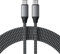 SATECHI Cable de Carga USB-C a USB-C 100W, 2 Metros, Transferencia de Datos 480 Mbps, Nylon Trenzado Resistente, Compatible Dispositivos Tipo-C, MacBook, iPad, iMac
