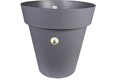 Essenciel Green Macetero de plástico, 60 cm de diámetro x 60 cm de Altura