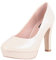 Elara Damen Pumps Plateau High Heels Chunkyrayan 7263 Beige-39