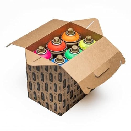 Montana Gold - Fluorescent Colours Box Set (6) Spray Paint Bundle - 6 x 400ml Cans