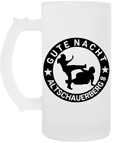 Good Night Altschauerberg 8 Bierkrug Aus Glas Glass Beer Mug Cup