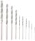 Bohrer-Set, 10-teilig, Spiralbohrer, Robust, Mikrobohrer-Set für Glas, Fliesen, Stein, Schmuck, 0,8 Mm, 1,0 Mm, 1,2 Mm, 1,5 Mm, 1,8 Mm, 2,0 Mm, 2,5 Mm, 3,0 Mm, 3,5 Mm, 4,0 Mm