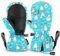 Andake Kinderhandschuhe,Warme Winterhandschuhe Wasserdicht Winddicht Handschuhe für Skifahren, Spielen, Outdoor-Aktivitäten, Jungen und Mädchen (Schneemann-kurz, XS(ca.5-8 Jahre))