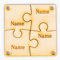PARTYRAMA.CO.UK Personalised Family & Friends Puzzle Keyrings - Pack of 4
