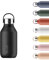 Chilly's Series 2 Gourde - Bouteilles isothermes en Acier INOX avec Double paroi, col Souple et poignée de Transport - Abyss Black, 350ml