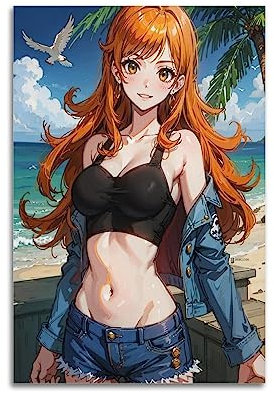 BITTU Anime-Poster Cute Girl, dekoratives Gemälde, Leinwand, Wandbild, 30 x 45 cm