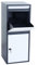 Paketkasten HWC-L57, Paketbox Standardbriefkasten Briefkasten Paketstation, Metall 102x41x38cm - verzinkt anthrazit-weiß