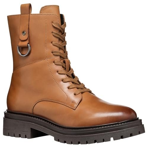 Geox D Iridea H, Stivale alla Caviglia Donna, Cognac, 38 EU
