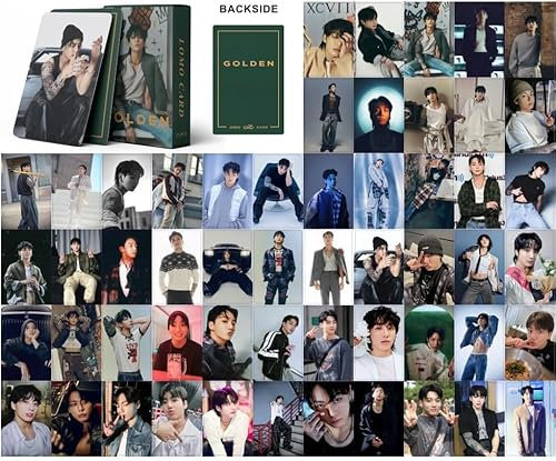 55 Stück Kpop Lomo Karten BTS JungKook Gold Neues Album Bangtan Boys Jungkook Sammlungen Postkarten Kpop