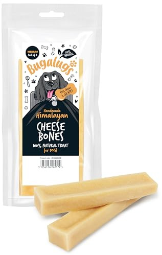 Bugalugs Himalayan Yak Chews for dogs are 100% natural dog treats & puppy treats - Dog dental sticks yak chew are a long lasting healthy dental sticks dogs for Plaque Off & Tartar