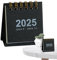 Minii-Tischkalender 2024–2025, 7x6,5cm klein Tischkalender Stehkalender Schreibtischkalender, Juni 2024 bis Dezember 2025, Minii Desk Calendar mit leerem Notizbereich für Zuhause, Büro, Schule