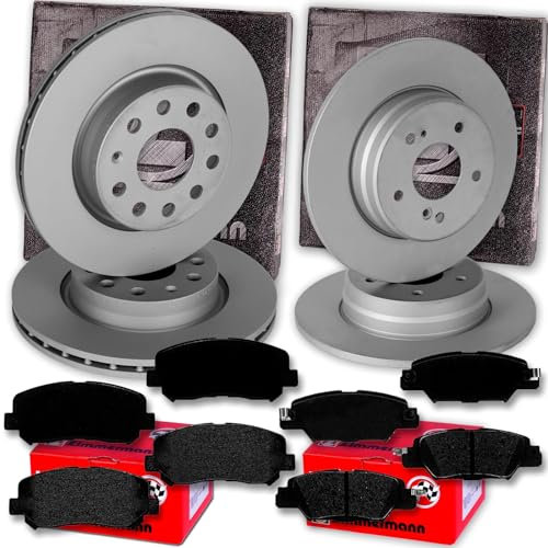 BandelOne enthält Zimmermann Bremsscheiben + Beläge vorne + hinten passend für CX-5 KE GH