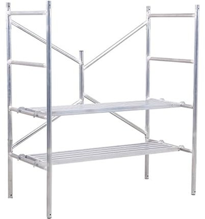 Portable Scaffold Platform for Scaffold Tower with Wide Non-Slip Platform - Foldable Scaffolding Equipment with Galvanized Steel Welding