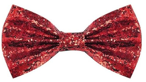 PINEPAN Vorgebundene Fliege Herren Fliege Einfarbig Hals Fliege Verstellbare Länge Formelle Fliege für Hochzeitsparty Rot