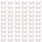 ZAHD 60 Stück Engelsflügel Klein Pailletten Flügel Patches Patches kleine Engelsflügel Flicken Aufbügeln Glitzernde Engelsflügel Mini flügel Für Ornamente Stoff für Kleidungsstück (Weiß)