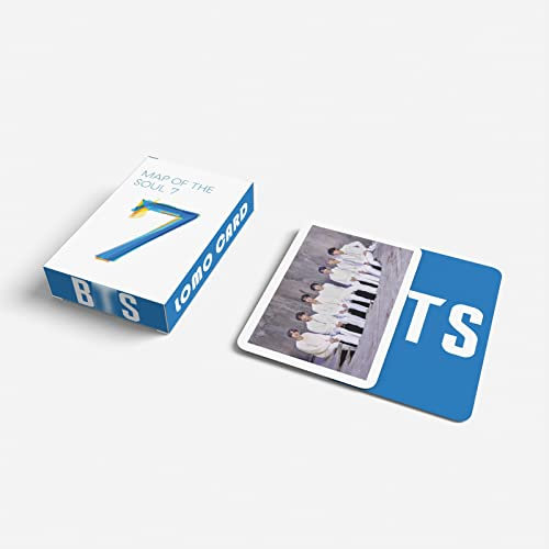 SZTVECFW 54 Stück Bts-Karten Bangtan Boys Album Map Of The Soul 7 Karten Fotokarten Set Bangtan Boys Merchandise