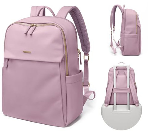 GOLF SUPAGS Women Laptop Backpack with Separate Laptop Compartment Fits 14 Inch Notebook Casual Daypack for Work Travel College Backpack Book Bags, Pinkish Purple