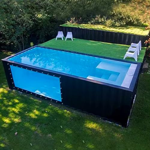 Backyard Swimming Frame Above Ground Pool Set Includes Filter Pump, Ladder Cover Spacious Family Pool, Durable Steel Frame