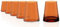 Stölzle Lausitz Vasos Symphony de 400 ml, color naranja, juego de 6 unidades, apto para lavavajillas, alta resistencia a los golpes, vasos universales como vasos de agua, zumos y vasos largos