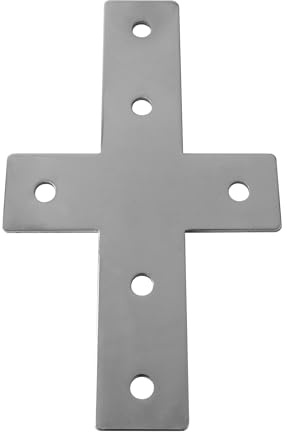 KLAK 30 - Verbinderplatte - X - 114x85mm Aussen Kreuz Flachverbinder 30x30 Aluprofil - 4 Stück