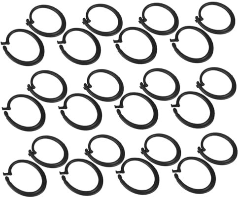 Didiseaon Ganci Per Tende in Plastica Da 30 Pezzi: Ganci Ad Anelli A Forma Di C Per Tende E Pensiline Da Esterno - Supporto Stabile Per Tende Parasole Per Campeggio, Escursionismo Ed Eventi
