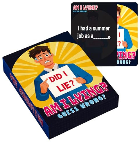 Moxeupon Kartenspiele - Lügen Erkennen Kartenspiel - Gesellschaftsspiel Für Teambuilding Alle Familienfeiern Feste Geburtstagspartys