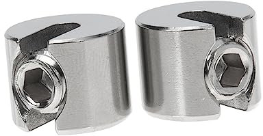 GETAJGHSD 2stücke Edelstahl Drahtseilklemme Stabile Kabelbefestigung Korrosionsbeständig Poliert Für Garten Außenbereich Robust Rutschfest