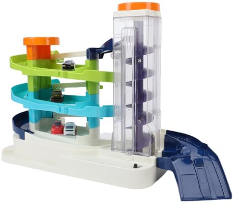 Alomejor Toy Car Garage mit Multi -Layer -Track, City Garage Playset Kleinkindspielzeug für Lernen Verkehrsregeln Lernen