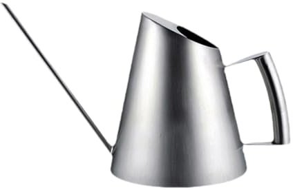 Baoblaze Annaffiatoio in Acciaio Inox con Manico Comodo, Portatile, beccuccio Lungo, Vaso per Bonsai, Piante da Appartamento, 1500 Ml