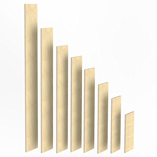 150mm Holz Bretter 18mm Multiplex Brett-Zuschnitte Längen 1m - 2m Birke Sperrholz Brett Länge: 1020 mm