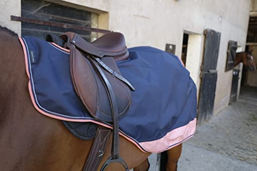 Equi-Theme/Equit'M Unisex's 400201765 Tyrex 600 D Übungsdecke, Marineblau/Grau, 165 cm