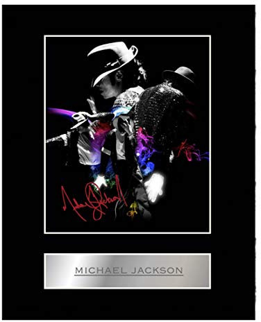 Michael Jackson signiertes Foto mit Autogramm