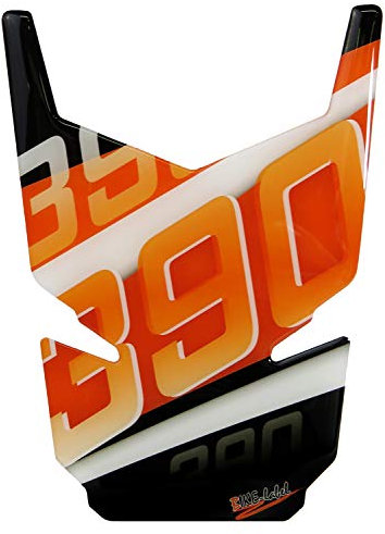 Tankpad 3D Orange Stripes Tank Schutz kompatibel für KTM 390 Duke 502542